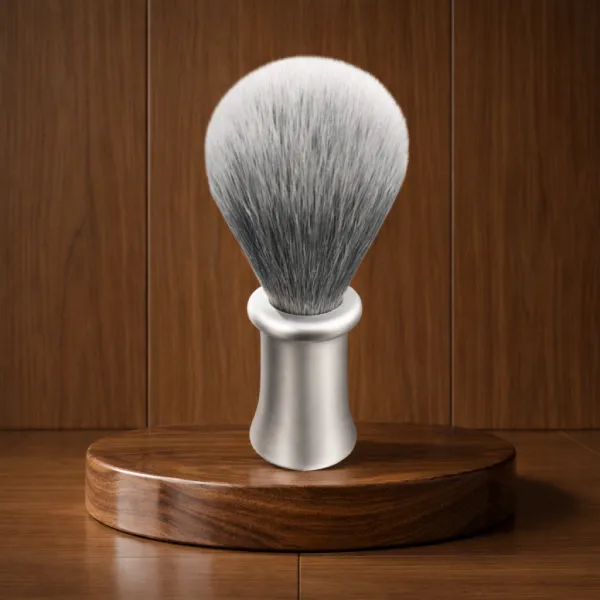 Silver Metal Handle Shaving Brush