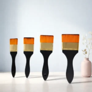 Wash Brushes in Alluminum Ferrule Black Matt Handle