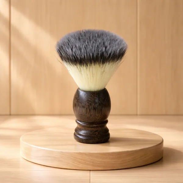 Brown Wooden Handle Shaving Brush